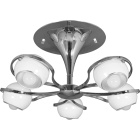Plafond CHIARA 5xE14 Alt.30xD.60cm branco/cromado