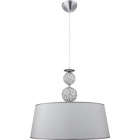 Pendant Light KEGAN 1xE27 H.Reg.xD.54cm Chrome/Silver