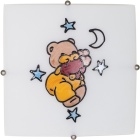 Plafond BRIER quadrado 2xE27 C.30xL.30xAlt.0,6cm multicores