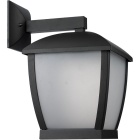 Aplique DRAVE IP44 1xE27 C.17xL.23,5xAlt.28cm alumínio + PC, preto