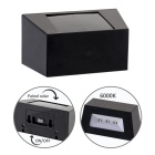 Aplique solar QUARTINO IPX4 1x0,21W LED 5lm 6000K C.10,2xL.5xAlt.5,1cm preto