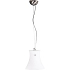 Suspensão AURA 1xE27 Alt.Reg.xD.21cm branco/níquel