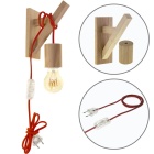 Aplique BASIC 1xE27 madeira vermelho/madeira natural