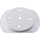 Encaixe para bola grande C.16xL.12xAlt.1,8cm 5 furos, em ferro branco