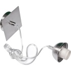 Armação para suspensão PL quadrado 1xE27 C.10xL.10xAlt.Reg.cm níquel