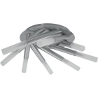 Plafond DINA redondo 8xG9 Alt.20xD.48cm níquel