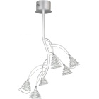 Candeeiro de tecto MIDELT 6xG4 12V Alt.90xD.60cm cinzento