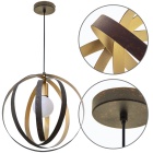 Suspensão ISA 1xE27 A.Reg.xD.36cm dourado