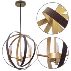 Suspensão ISA 3xE14 A.Reg.xD.45cm dourado