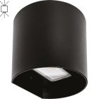 Wall Lamp SABOR IP54 2x4W LED 650lm 3000K 95°L.11xW.9,5xH.11cm Aluminium Black