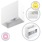 Aplique ESME 2x3W LED 500lm 3000K C.10xL.5xAlt.10cm branco