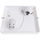Base para plafond MARIM quadrado 2xE14 C.19,5xL.19,5xAlt.7cm branco