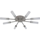 Plafond CARLOS 8xG9 Alt.8xD.50cm níquel