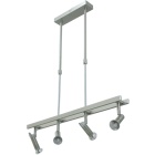 Candeeiro de tecto JAIME 4xG9 C.62xL.6xAlt.Reg.cm níquel