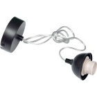 Armação para suspensão PL redondo 1xE27 Alt.Reg.xD.10cm wengue