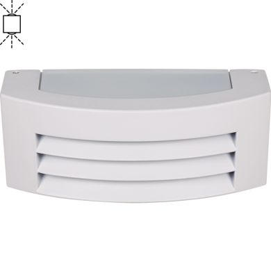 Aplique MISSISSIPI IP44 1xE27 L.29xAn.12,5xAl.10cm Aluminio + Policarbonato (PC) Blanco