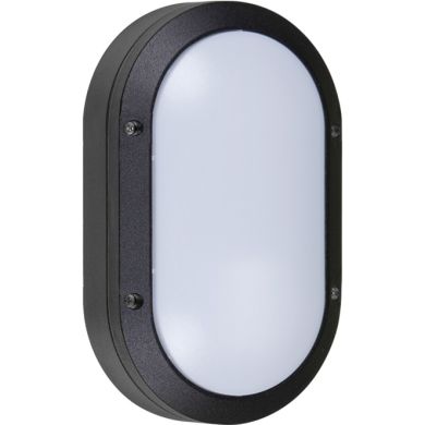Wall Lamp AMAZONAS small IP54 1xE27 L.13,5xW.6xH.22cm Aluminum + Polycarbonate Black