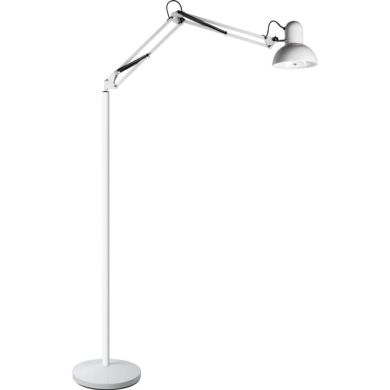 Candeeiro de pé ANTIGONA articulado 1xE27 C.28xL.60xAlt.Reg.cm branco