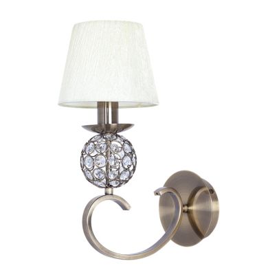Wall Lamp HONDURAS 1xE14 Beije/Antique Brass