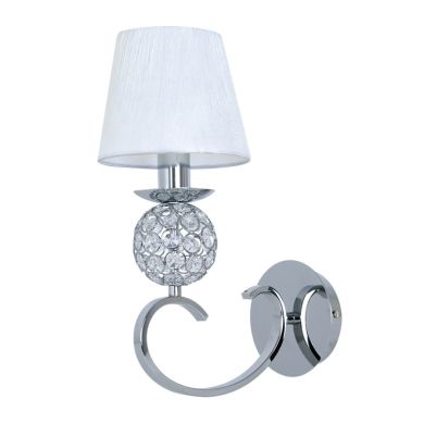 Wall Lamp HONDURAS 1xE14 White/Chrome