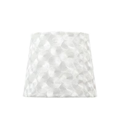 Abat-jour FATIMA redondo cónico com encaixe E27 Alt.20xD.30cm branco