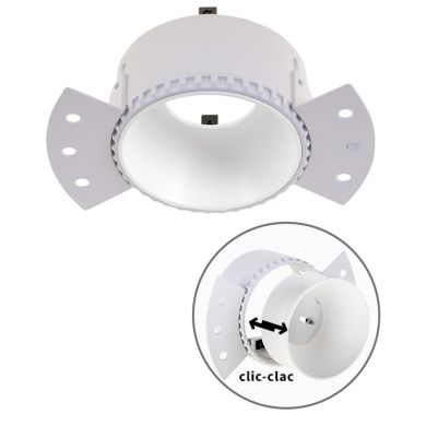 HATOR round frame for drywall L.14xW.8,4xH.5,2cm White