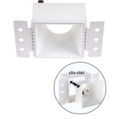 Frame for Downlight HAPI square for drywall L.13xW.7,5xH.5,5cm White