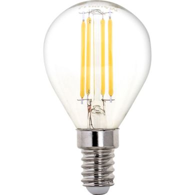 Light Bulb E14 (thin) Ball CLASSIC LED 4W 4000K 470lm Transparent