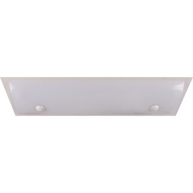 Plafond DOLOMITE 2xG13 T8 60cm C.71xL.24xAlt.7cm acrílico branco