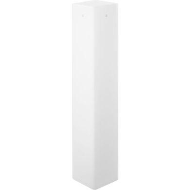 Tulip ALIKA square shape and made of frosted glass, with 4 lateral holes W.6xL.6xH.35cm