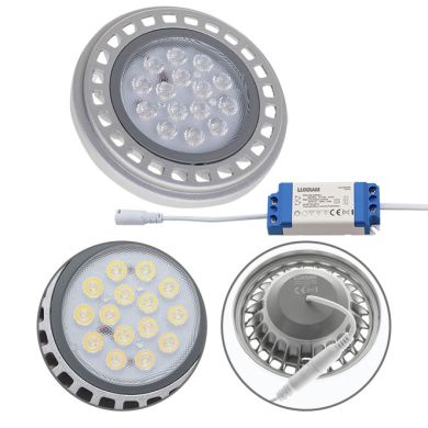Light Bulb G53 AR111 POWER LED 15W 3000K 5500cd 36° with driver 0.1A