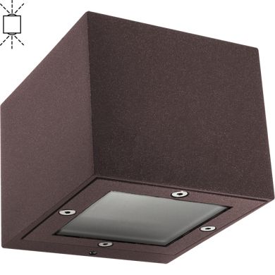Wall Lamp GINEVRA IP65 1xG9 L.9,5xW.11xH.8,2cm Aluminium+Glass Rust