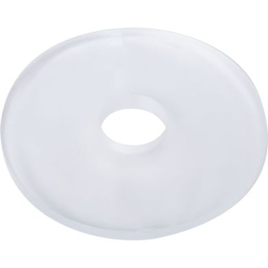 Arandela transparente en goma 0,35xD.4cm, talandro 10mm