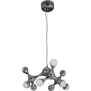 Candeeiro de tecto CALYPSO 9x2,5W LED 4000K Alt.Reg.xD.45cm cromado