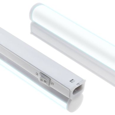 Régua AXINITE 30cm com interruptor 1x5W LED 450lm 6400K C.30,7xL.2xAlt.3,7cm branco
