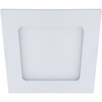 Foco de encastrar FRANCO quadrado 1x6W LED 336lm 6400K 120° C.12xL.12xAlt.0,2cm branco