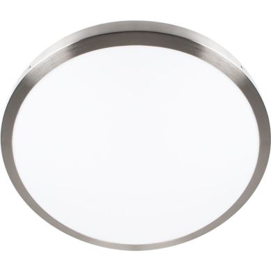 Plafond ESCUDO redondo 1x48W LED 3600lm 4000K 120° Alt.4xD.60cm níquel