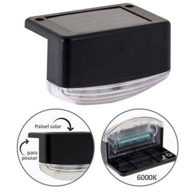 Solar Wall Lamp TITO IPX4 1x0,14W LED 3lm 6000K L.8,3xW.5,5xH.5,5cm Black