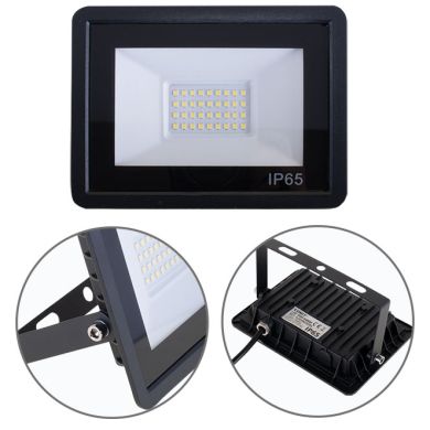 Proyector TUMUT IP65 30W LED 2250lm 6400K C.16,7xL.2,9xA.12,0cm Negro