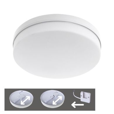 Plafón BERILO 1x18W LED 1620lm 6500K Al.3,5xD.15cm Blanco