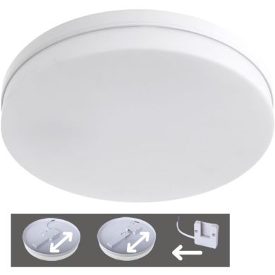 Plafón BERILO 1x48W LED 4320lm 6500K Al.3,7xD.30cm Blanco