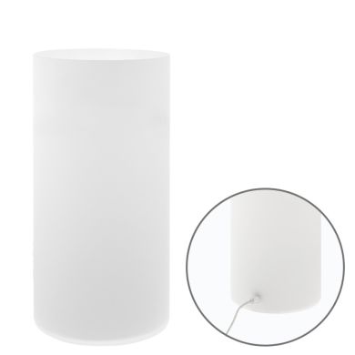 Candeeiro de mesa HERNER 1xE14 Alt.35xD.18cm vidro opaco