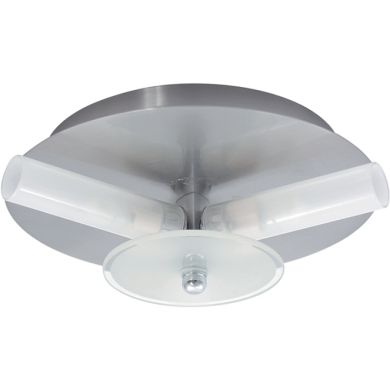 Plafond DINA redondo pequeno 3xG9 Alt.8xD.21cm níquel