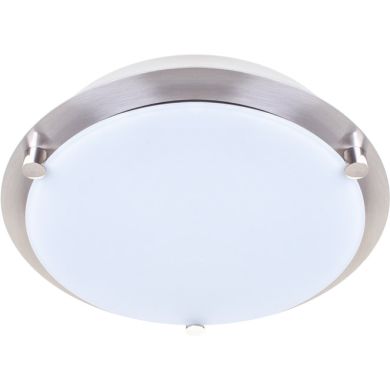 Plafond LARGO large 2xG9 H.4,5xD.21cm Satin Nickel