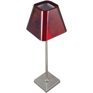 Candeeiro de mesa VIDEL 1xG9 L.14Alt.45cm vermelho/prata