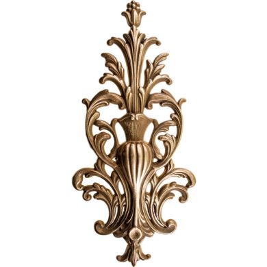 Base for wall lamp L.14,5xW.2xH.33cm, in raw brass