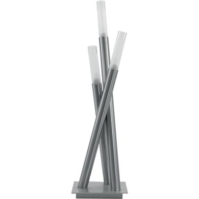 Candeeiro de mesa DINA quadrado 3xG9 C.21xL.21xAlt.70cm níquel