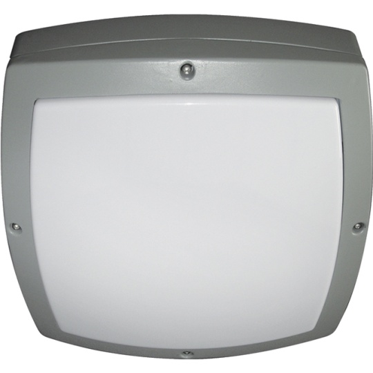 Plafond ZAMBEZE IP54 2xE27 C.35,5xL.35,5xAlt.13,5cm cinzento