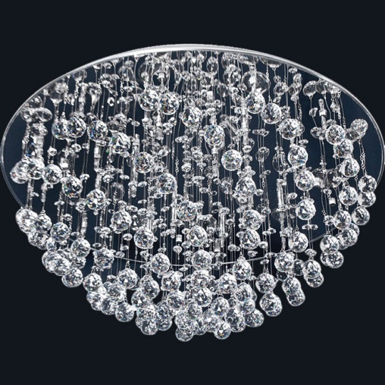 Plafond HERMINIA 30xG4 12V H.45xD.90cm Chrome