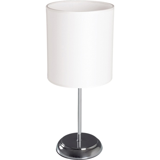 Table Lamp NICOLE 1xE14 H.38xD.16cm White/Chrome